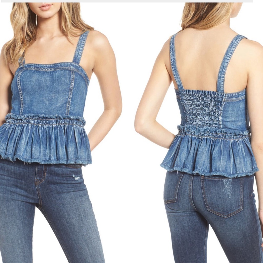 Peplum jean top